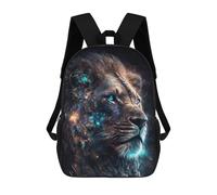 sinyumoney Space Lion Mochila Escolar/de Negocios, Resistente, Para Portátil, Para La Escuela/trabajo/viajes 17inch
