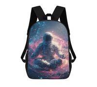 sinyumoney Space Meditation Astronaut in Cosmic Serenity -1 Mochilas Infantiles Mochila Escolar Impresa En 3D Para Niños Mochilas De Viaje Bolsas Para Libros Para Niños 17inch Mochila Escolar