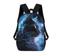 sinyumoney Space Mystical Cat Mochilas Para Niños Y Estudiantes, Mochilas Escolares Impresas En 3D, Mochilas Para Estudiantes De Primaria Y Secundaria Para Niños Y Niñas 17inch