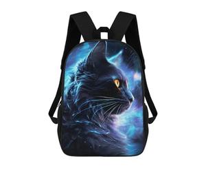 sinyumoney Space Mystical Cat Mochilas Para Niños Y Estudiantes, Mochilas Escolares Impresas En 3D, Mochilas Para Estudiantes De Primaria Y Secundaria Para Niños Y Niñas 17inch