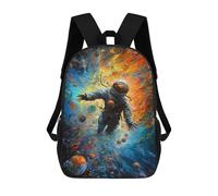 sinyumoney Space Odyssey Astronaut Painting Mochilas Escolares Impresas En 3D, Mochila Escolar Informal Para Niños, Mochila Escolar De Moda Para Estudiantes De Secundaria 17inch