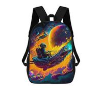 sinyumoney Space Odyssey Astronaut's Journey -2 Mochila Infantil, Mochila Escolar Impresa En 3D, Mochila Para Niños Y Niñas, Mochila Escolar Ajustable Para La Escuela Primaria 17inch