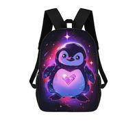 sinyumoney Space Penguin Lovers Mochila Escolar, De Negocios, Resistente, Para Portátil, Para Camping, Aventuras Al Aire Libre Y Viajes Diarios 17inch
