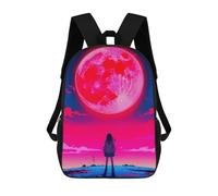 sinyumoney Space Pink Girl Mochila Con Bolsillo Mochilas Impresas En 3D, Mochilas De Viaje, Mochilas Para Libros, Mochila Escolar Para Niños 17inch