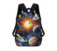 sinyumoney Space Planets Wallpaper Mochila Grande, Ligera E Informal Para El Campus, Actividades Al Aire Libre, Viajes Y Deportes 17inch