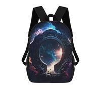 sinyumoney Space Portal Magic Mochila Escolar, Mochila De Viaje Resistente Al Agua, Mochila Para Computadora Para Niñas, Niños Y Adolescentes 17inch