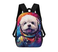 sinyumoney Space Pup Adventure -1 Mochila Escolar Infantil Impresa En 3D 17inch Mochilas De Moda Para Niños De Primaria Y Secundaria