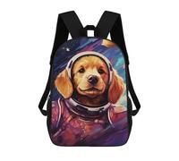 sinyumoney Space Pup Adventure -39 Mochila Escolar Infantil De 17 Pulgadas Con Estampado 3D, Mochila Moderna Para Niños, Mochilas De Viaje, Bolsas Para Libros, Mochila Escolar Infantil