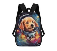 sinyumoney Space Pup Adventure -40 Mochilas De 17 Pulgadas Para Niños, Mochilas Escolares Impresas En 3D Para Estudiantes De Primaria Y Secundaria, Para Niños Y Niñas.