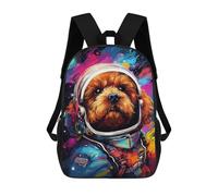 sinyumoney Space Pup Adventure -59 Mochila Escolar Infantil Impresa En 3D 17inch Mochilas De Moda Para Niños De Primaria Y Secundaria