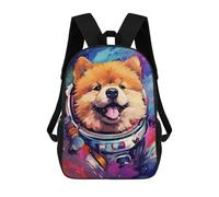 sinyumoney Space Pup Adventure -8 17inch Mochila Escolar Impresa En 3D Para Niños, Mochila Escolar Informal De Moda, Mochilas De Viaje Para Niños Y Estudiantes.