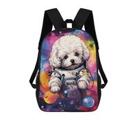 sinyumoney Space Pup Adventure Mochila Escolar Infantil Impresa En 3D 17inch Mochilas De Moda Para Niños De Primaria Y Secundaria