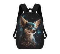 sinyumoney Space Pup Cosmic Canine Art Mochilas Escolares Ligeras Para Aeropuerto, Estudiantes Universitarios, Mochila Para Acampar, Aventuras Al Aire Libre Y Viajes Diarios 17inch