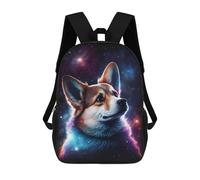 sinyumoney Space Pup Portrait -1 Mochila Escolar, Mochila Informal, Mochila De Día, Mochila Escolar, Mochila De Trabajo, Mochila De Viaje Para Adolescentes, Niñas, Niños, Mujeres Y Hombres 17inch
