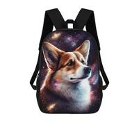 sinyumoney Space Pup Portrait Mochilas Infantiles Mochila Escolar Impresa En 3D Para Niños Mochilas De Viaje Bolsas Para Libros Para Niños 17inch Mochila Escolar