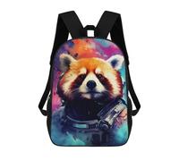 sinyumoney Space Red Panda Adventure -2 Mochila Grande, Ligera E Informal Para El Campus, Actividades Al Aire Libre, Viajes Y Deportes 17inch