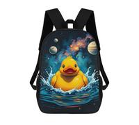 sinyumoney Space Rubber Duck Mochila Escolar Impresa En 3D Mochila Escolar De Moda Para Niños Mochilas Para Niños Estudiantes De Secundaria 17inch