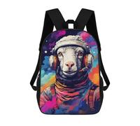sinyumoney Space Sheep Adventure Mochila Escolar De 17 Pulgadas Impresa En 3D Mochilas Infantiles Mochila Genial Impresa En 3D Para Niños De Primaria Y Secundaria
