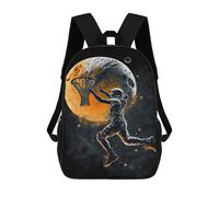 sinyumoney Space Slam Dunk Astronaut Basketball Art Mochila Escolar, Bolso De Negocios, Bolso Para Portátil Duradero Para Campus, Actividades Al Aire Libre, Viajes Y Deportes 17inch