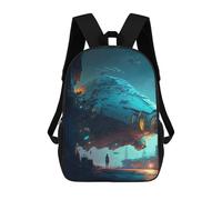 sinyumoney Space Station Odyssey -3 Mochila Escolar Infantil Impresa En 3D Para Niños, Mochilas De Viaje, Bolsas Para Libros Para Niños Estudiantes De Primaria 17inch