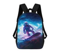 sinyumoney Space Surfer Mochila Infantil, Mochila Escolar Para Niños, Mochila Escolar Infantil Con Estampado 3D De Dibujos Animados, Mochila De Gran Capacidad Para Niños Y Niñas 17inch