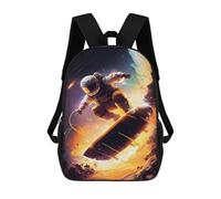 sinyumoney Space Surfing Adventure -4 Mochilas Infantiles Mochila Escolar Impresa En 3D Para Niños Mochilas De Viaje Bolsas Para Libros Para Niños 17inch Mochila Escolar