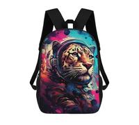 sinyumoney Space Tiger Adventure Mochila Escolar De 17 Pulgadas Impresa En 3D Mochilas Infantiles Mochila Genial Impresa En 3D Para Niños De Primaria Y Secundaria