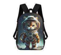 sinyumoney Space Tiger Adventure Mochila Infantil, Mochila Escolar Para Niños, Mochila Escolar Infantil Con Estampado 3D De Dibujos Animados, Mochila De Gran Capacidad Para Niños Y Niñas 17inch