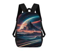 sinyumoney Space Traffic Mochila Escolar Mochila de Viaje Mochila Universitaria Mochilas para Acampar, Aventuras al Aire Libre y Uso Diario, Tráfico espacial, 17"