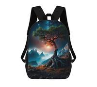 sinyumoney Space Tree Mochila Escolar Impresa En 3D Para Niños, Mochila Escolar, Mochilas De Viaje, Bolso Informal De Moda Para Niños Y Estudiantes 17inch