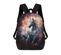 sinyumoney Space Unicorn in Nebula Mochila Para Niños, Adolescentes Y Estudiantes, Mochilas Para Niñas, Mochilas Para Niños Pequeños, Primaria Y Secundaria 17inch
