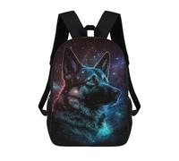 sinyumoney Space Wolf Art Print Mochilas Infantiles Impresas En 3D De 17 Pulgadas. Mochila Escolar Informal Impresa En 3D Para Niños De Primaria Y Secundaria.