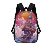 sinyumoney Spaceship Colorful Mochila Escolar Resistente Al Agua, Mochila De Viaje, Bolsa Para Computadora Para La Escuela/trabajo/viajes 17inch