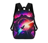 sinyumoney Spaceship Story Mochila Escolar, Mochila De Viaje, Mochila Universitaria Para Niños/niñas/adolescentes 17inch