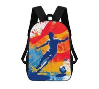 sinyumoney Spanish Soccer Player Mochila Escolar Para Institutos Y Escuelas Secundarias. Mochila Informal Para Adolescentes, Chicas, Chicos, Mujeres Y Hombres. 17inch