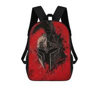 sinyumoney Spartan Helmet Art Print-7 Mochila Escolar De Moda, Mochila Para Material Escolar, Mochila Impermeable Informal Para Acampar, Aventuras Al Aire Libre Y Viajes Diarios 17inch