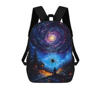 sinyumoney Spider And The Galaxy Mochila Escolar Resistente Al Agua, Mochila De Viaje, Bolsa Para Computadora Para La Escuela/trabajo/viajes 17inch