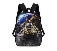 sinyumoney Spider in Space Mochilas De Moda Impresas En 3D 17inch Mochila Escolar Informal Para Niños De Primaria Y Secundaria