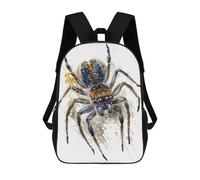 sinyumoney Spider in Watercolor Mochila Escolar Infantil Impresa En 3D 17inch Mochilas Escolares Para Niños, Estilo Casual Y Moderno, Mochilas De Viaje De Alta Capacidad