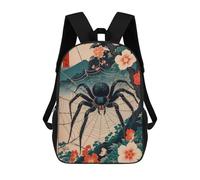 sinyumoney Spider Japanese Mochila Escolar Infantil Estampada Para Adultos Y Niños, Mochila De Viaje Para El Día A Día 17inch