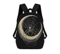 sinyumoney Spider Moon Web Mochila Infantil Para Niñas Y Niños, Mochila De Día, Escuela Primaria, Perfecta Para La Vuelta Al Cole O Educación Física, Regalos Y Viajes 17inch