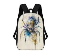 sinyumoney Spider Watercolor Design Mochila Escolar Infantil Impresa En 3D, Mochila Informal De Moda Para Niños, Mochila De Viaje De Alta Capacidad Para Libros Para Niños 17inch