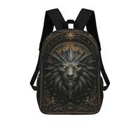 sinyumoney Spiked Lion Head - Royal Gothic Beast Poster Mochila Escolar Para Secundaria Y Preparatoria. Mochila Informal Para Adolescentes, Chicas, Chicos, Mujeres Y Hombres. 17inch