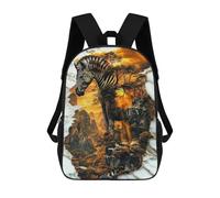 sinyumoney Spirit of The Savanna Mochila, Mochila Infantil, Mochila Escolar Para Estudiantes, Mochila Para Libros, Mochila Escolar Impresa En 3D Para Niños Y Niñas 17inch