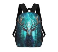 sinyumoney Spirit of The Stag Mochila Escolar Para Niñas Y Niños, Mochilas De Gran Capacidad, Mochilas Ligeras Para Niños Y Estudiantes 17inch