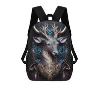 sinyumoney Spiritual Cosmic Deer 17inch Mochilas Escolares Impresas En 3D, Mochilas Escolares De Moda Para Niños De Primaria Y Secundaria