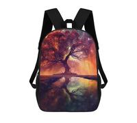 sinyumoney Spiritual Space Tree Mochila Escolar Para Niños De 17 Pulgadas, Mochila Informal De Viaje Para Niños Y Niñas, Mochila De Gran Capacidad Para El Día A Día 17inch