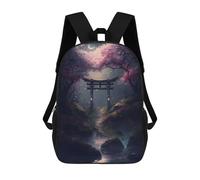 sinyumoney Spiritual Torii Gate Mochila Infantil Para Niñas, Mochila Escolar 3D, Mochila Para Niños Pequeños, Mochila Informal De Día, Mochila Escolar De Moda 17inch