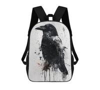 sinyumoney Splash Watercolor Raven Mochilas Escolares Mochilas Escolares De Secundaria Mochila Informal Para El Campus Viajes Al Aire Libre Deportes 17inch