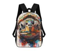 sinyumoney Splash Watercolor Turtle Mochila Escolar Infantil Impresa En 3D Para Niños, Mochilas De Viaje, Bolsas Para Libros, Mochila Escolar Infantil 17inch